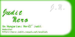 judit mero business card